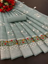 Dhruvi Super Hit Heavy Cotton Embroidery Penal Designer Sarees Wholesalers In Delhi

